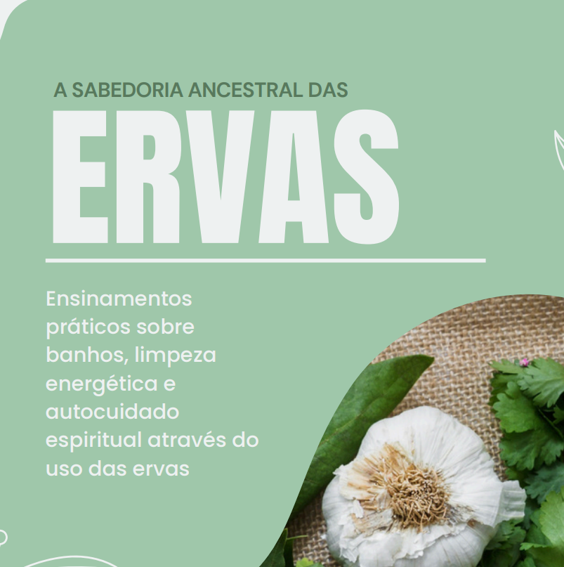 Arte de apresentação do curso A Sabedoria Ancestral das Ervas